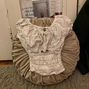 White beach shirt